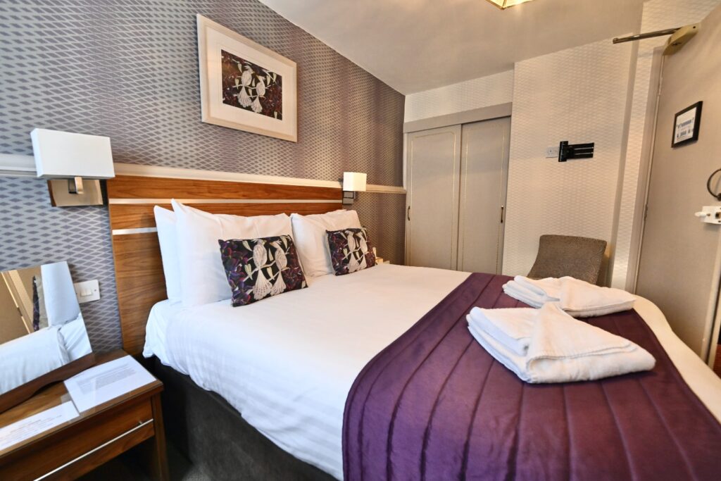 Double bedroom in the Quayside Hotel,  Brixham