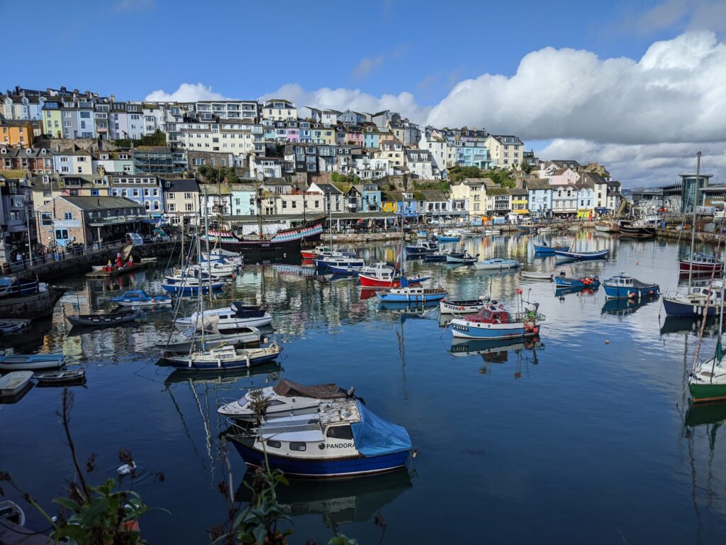 View of the harbour from the Quayside Hotel in Brixham